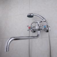 Смеситель для ванны и раковины 1/2 кер F2619-2 FRAP с картр перекл КРЕСТ (хром, латунь)