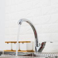 Смеситель для кухни 35к F4136-B FRAP бок.ручка ( выс.пов. излив, п/шпильку, хром, силумин)