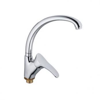 Смеситель для кухни 40к F4101 FRAP (выс.пов.излив, п/шпильку, хром, латунь)