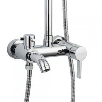 Душевая система 40к F2416 FRAP лейка "Тропич. душ" (D200мм, хром, латунь)