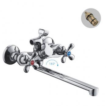 Смеситель для ванны и раковины 1/2 кер F22731-B FRAP КРЕСТ