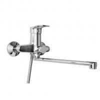 Смеситель для ванны и раковины 40к F22701-B FRAP (L-излив, хром, силумин)