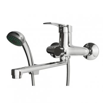 Смеситель для ванны и раковины 40к F22701-B FRAP (L-излив, хром, силумин)