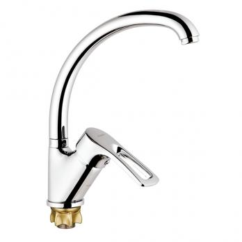 Смеситель для кухни 40к Glauf 9G4-A181 ЛАТ бок. ручка, п/гайку