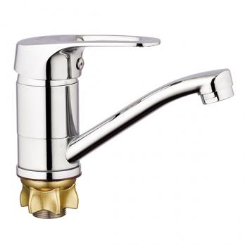 Смеситель для кухни 40к Glauf 4G4-B018 ЛАТ кор. излив, п/гайку