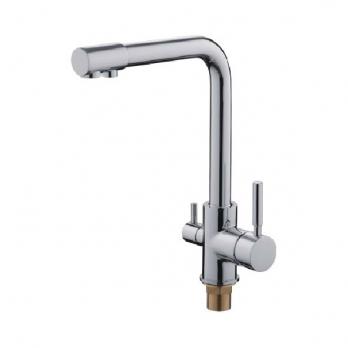 Смеситель для кухни 35к L4055-3 Ledeme с выходом для питьевого фильтра, латунь