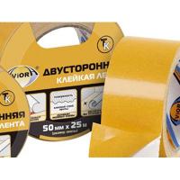 Лента двусторонняя клейкая  AVIORA 50мм*10м белая