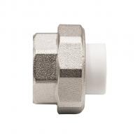 Муфта комб. разъемная, вн 20х1" EVER® plast БЕЛЫЙ (Россия)