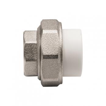 Муфта комб. разъемная, вн 20х1/2" EVER® plast БЕЛЫЙ (Россия)