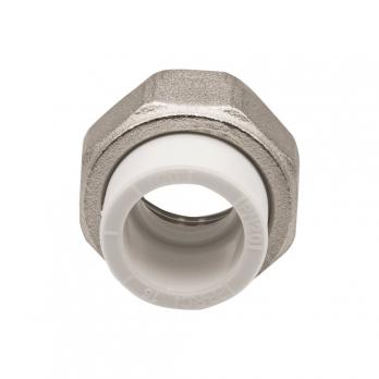 Муфта комб. разъемная, вн 20х3/4" EVER® plast БЕЛЫЙ (Россия)