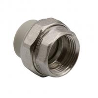 Муфта комб. разъемная, вн 20х3/4'' EVER® plast  СЕРЫЙ (Россия)