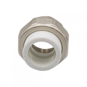 Муфта комб. разъемная, вн 25х1" EVER® plast  БЕЛЫЙ (Россия)