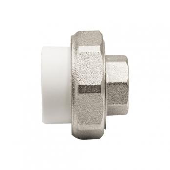 Муфта комб. разъемная, вн 25х1/2" EVER® plast БЕЛЫЙ (Россия)