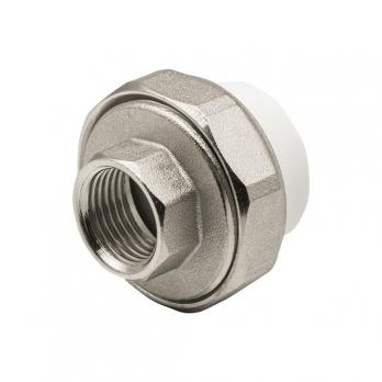 Муфта комб. разъемная, вн 25х1/2" EVER® plast БЕЛЫЙ (Россия)