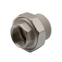 Муфта комб. разъемная, вн 25х3/4'' EVER® plast   СЕРЫЙ (Россия)