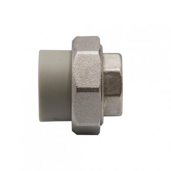 Муфта комб. разъемная, вн 25х3/4'' EVER® plast   СЕРЫЙ (Россия)