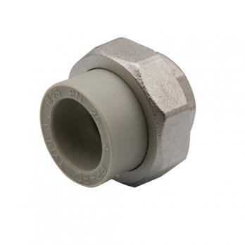 Муфта комб. разъемная, вн 25х3/4'' EVER® plast   СЕРЫЙ (Россия)