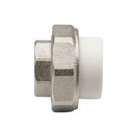 Муфта комб. разъемная, вн 25х3/4" EVER® plast БЕЛЫЙ (Россия)