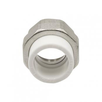 Муфта комб. разъемная, вн 32х1 1/4" EVER® plast  БЕЛЫЙ (Россия)