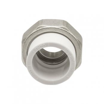 Муфта комб. разъемная, вн 32х3/4" EVER® plast  БЕЛЫЙ (Россия)