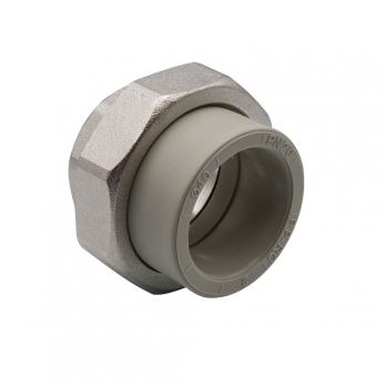 Муфта комб. разъемная, вн 40х1 1/4" EVER® plast  СЕРЫЙ (Россия)