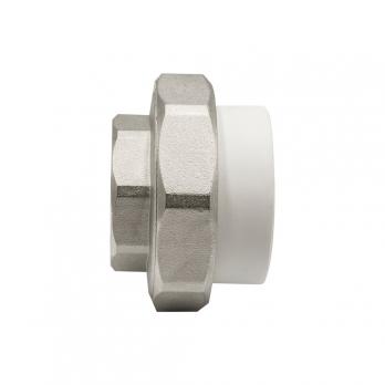 Муфта комб. разъемная, вн 50х1 1/2" EVER® plast  БЕЛЫЙ (Россия)