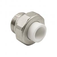 Муфта комб. разъемная, нар 20х1" EVER® plast  БЕЛЫЙ (Россия)