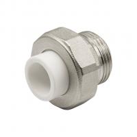 Муфта комб. разъемная, нар 20х1" EVER® plast  БЕЛЫЙ (Россия)