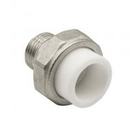 Муфта комб. разъемная, нар 20х1/2'' EVER® plast  БЕЛЫЙ (Россия)