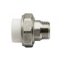 Муфта комб. разъемная, нар 20х1/2'' EVER® plast  БЕЛЫЙ (Россия)