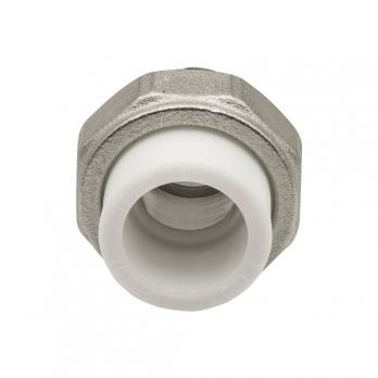 Муфта комб. разъемная, нар 20х1/2'' EVER® plast  БЕЛЫЙ (Россия)