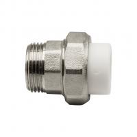 Муфта комб. разъемная, нар 20х3/4" EVER® plast  БЕЛЫЙ (Россия)