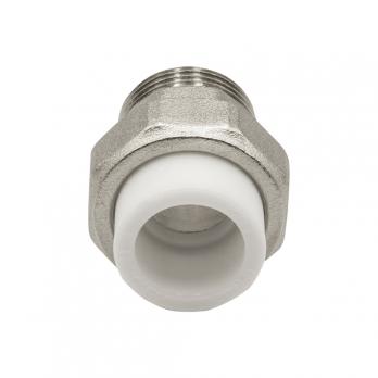 Муфта комб. разъемная, нар 20х3/4" EVER® plast  БЕЛЫЙ (Россия)