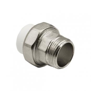 Муфта комб. разъемная, нар 20х3/4" EVER® plast  БЕЛЫЙ (Россия)