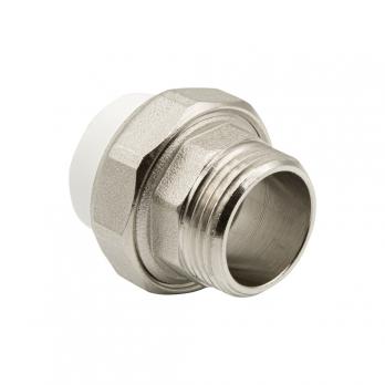 Муфта комб. разъемная, нар 25х1" EVER® plast  БЕЛЫЙ (Россия)