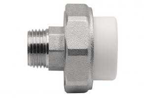 Муфта комб. разъемная, нар 25х1/2" EVER® plast БЕЛЫЙ (Россия)