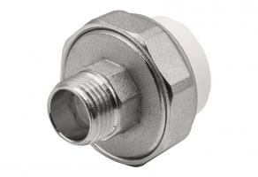 Муфта комб. разъемная, нар 25х1/2" EVER® plast БЕЛЫЙ (Россия)