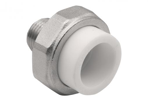 Муфта комб. разъемная, нар 25х1/2" EVER® plast БЕЛЫЙ (Россия)