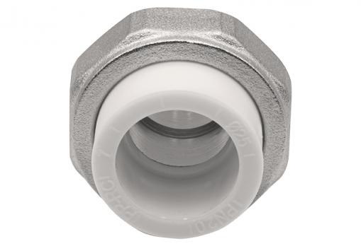 Муфта комб. разъемная, нар 25х3/4'' EVER® plast БЕЛЫЙ (Россия)