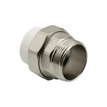 Муфта комб. разъемная, нар 32х1 1/4" EVER® plast  БЕЛЫЙ (Россия)