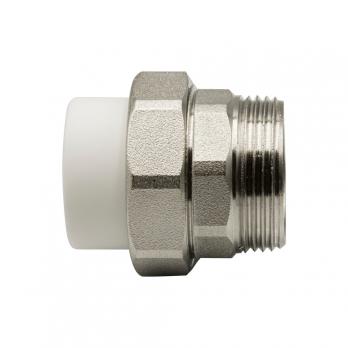 Муфта комб. разъемная, нар 32х1 1/4" EVER® plast  БЕЛЫЙ (Россия)