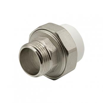 Муфта комб. разъемная, нар 32х1'' EVER® plast  БЕЛЫЙ (Россия)