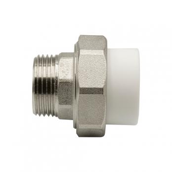 Муфта комб. разъемная, нар 32х1'' EVER® plast  БЕЛЫЙ (Россия)