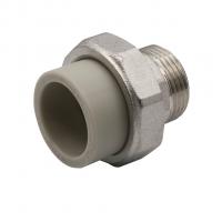 Муфта комб. разъемная, нар 32х1'' EVER® plast  СЕРЫЙ (Россия)