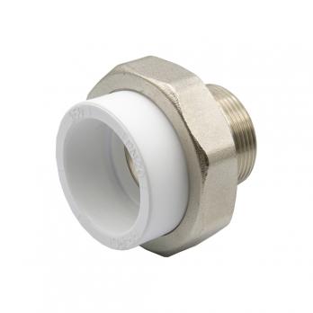 Муфта комб. разъемная, нар 50х1 1/2" EVER® plast  БЕЛЫЙ (Россия)