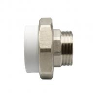 Муфта комб. разъемная, нар 63х2" EVER® plast  БЕЛЫЙ (Россия)