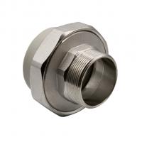 Муфта комб. разъемная, нар 63х2'' EVER® plast   СЕРЫЙ (Россия)