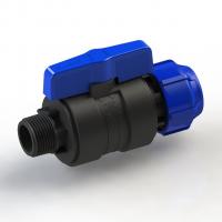 Кран шаровой обжим - наруж 25 - 1/2 ПЭ PN16 SPEKTR