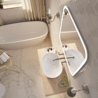 Зеркало MIXLINE "Стив" 700*680 (ШВ) сенсорный выключатель, светодиодная подсветка