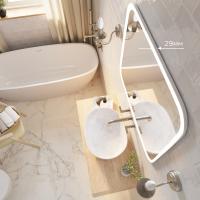 Зеркало MIXLINE "Стив" 800*680 (ШВ) сенсорный выключатель, светодиодная подсветка